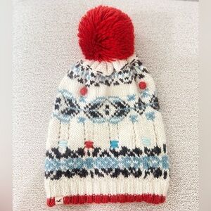 Hollister Women Knit Beanie with Pom-Pom